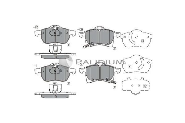 Ashuki P1-1020 Brake Pad Set, disc brake P11020: Buy near me in Poland at 2407.PL - Good price!