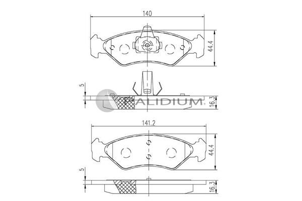 Ashuki P1-1156 Klocki hamulcowe, zestaw P11156: Dobra cena w Polsce na 2407.PL - Kup Teraz!