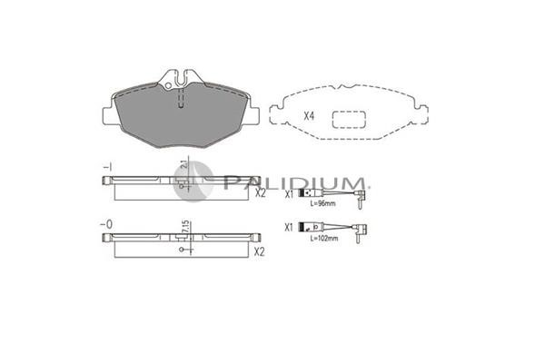 Ashuki P1-1067 Тормозные колодки дисковые, комплект P11067: Отличная цена - Купить в Польше на 2407.PL!