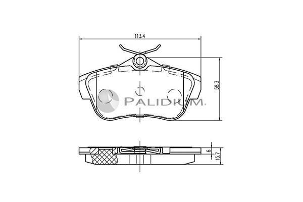 Ashuki P1-1178 Brake Pad Set, disc brake P11178: Buy near me in Poland at 2407.PL - Good price!