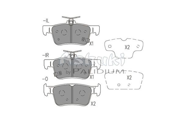 Ashuki H026-42 Гальмівні колодки, комплект H02642: Купити у Польщі - Добра ціна на 2407.PL!