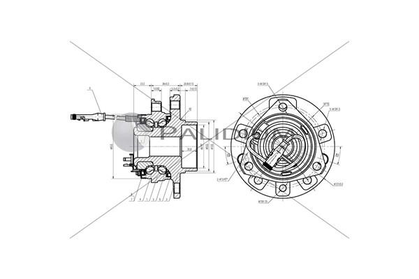 Ashuki PAL6-2046 Wheel bearing kit PAL62046: Buy near me in Poland at 2407.PL - Good price!
