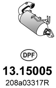 Asso 13.15005 Сажевый / частичный фильтр, система выхлопа ОГ 1315005: Отличная цена - Купить в Польше на 2407.PL!