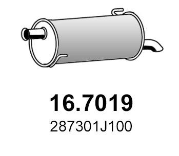 Asso 16.7019 Tłumik, część tylna 167019: Atrakcyjna cena w Polsce na 2407.PL - Zamów teraz!