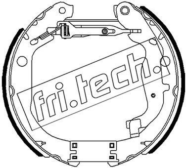 Fri.tech 16491 Колодки тормозные барабанные, комплект 16491: Отличная цена - Купить в Польше на 2407.PL!