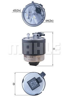 Mahle/Knecht KL 440/44 Fuel filter KL44044: Buy near me in Poland at 2407.PL - Good price!