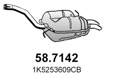 Asso 58.7142 End Silencer 587142: Buy near me in Poland at 2407.PL - Good price!