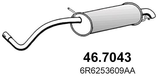 Asso 46.7043 End Silencer 467043: Buy near me in Poland at 2407.PL - Good price!