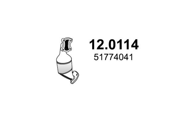 Asso 12.0114 Catalytic Converter 120114: Buy near me in Poland at 2407.PL - Good price!