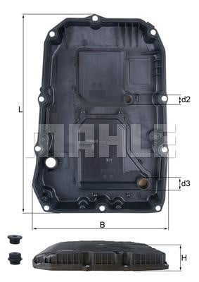 Mahle/Knecht HX 196 KIT Oil sump, automatic transmission HX196KIT: Buy near me in Poland at 2407.PL - Good price!