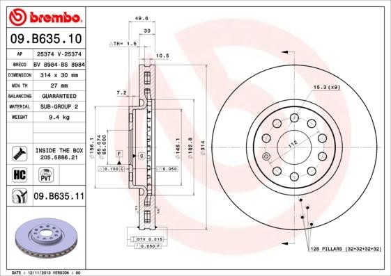 Breco BS8984 Brake disc BS8984: Buy near me in Poland at 2407.PL - Good price!