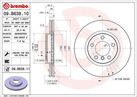 Breco BS8987 Brake disc BS8987: Buy near me in Poland at 2407.PL - Good price!