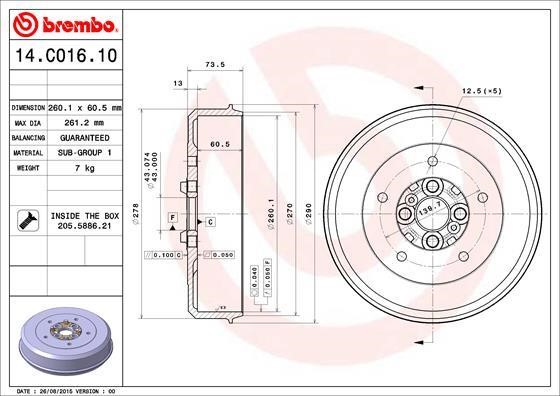 Breco BK 1167 Brake drum BK1167: Buy near me at 2407.PL in Poland at an Affordable price!