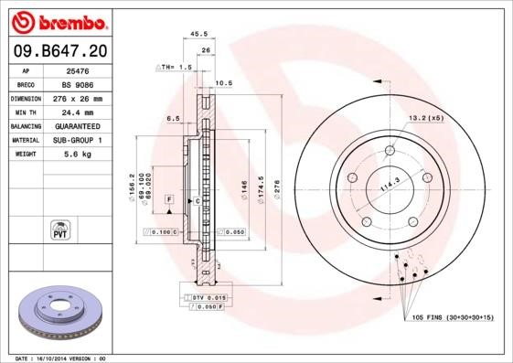 Breco BS9086 Brake disc BS9086: Buy near me in Poland at 2407.PL - Good price!