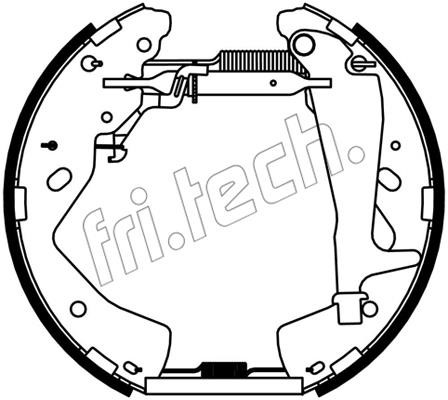 Fri.tech 16537 Колодки тормозные барабанные, комплект 16537: Отличная цена - Купить в Польше на 2407.PL!