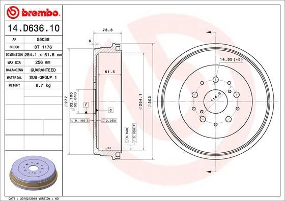 Breco BT 1176 Тормозной барабан BT1176: Отличная цена - Купить в Польше на 2407.PL!