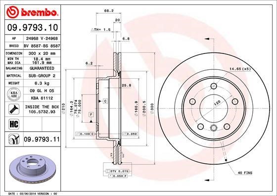 Breco BS 8587 Wentylowana tarcza hamulcowa z tyłu BS8587: Dobra cena w Polsce na 2407.PL - Kup Teraz!