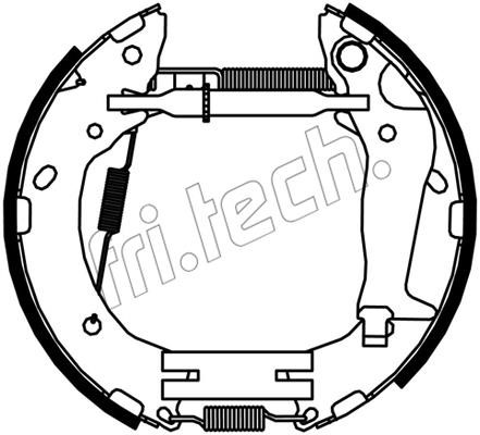 Fri.tech 16532 Brake shoe set 16532: Buy near me in Poland at 2407.PL - Good price!