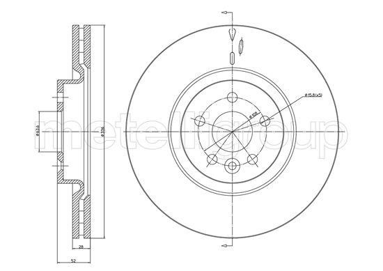 Fri.tech BD1392 Front brake disc ventilated BD1392: Buy near me in Poland at 2407.PL - Good price!