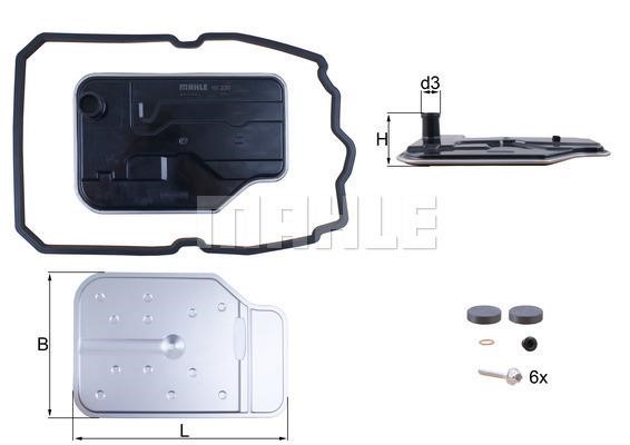 Mahle/Knecht HX 230 KIT Automatic transmission filter HX230KIT: Buy near me at 2407.PL in Poland at an Affordable price!