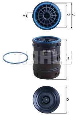 Mahle/Behr KC 633D Fuel filter KC633D: Buy near me in Poland at 2407.PL - Good price!