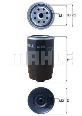 Mahle Original KC 623 Fuel filter KC623: Buy near me at 2407.PL in Poland at an Affordable price!