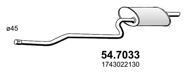Asso 54.7033 Shock absorber 547033: Buy near me in Poland at 2407.PL - Good price!
