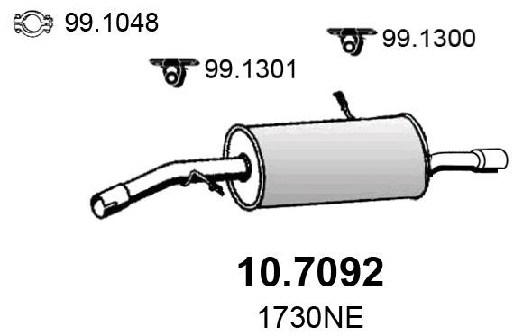 Asso 10.7092 Shock absorber 107092: Buy near me in Poland at 2407.PL - Good price!