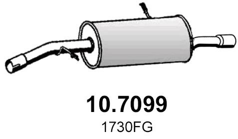 Asso 10.7099 End Silencer 107099: Buy near me in Poland at 2407.PL - Good price!