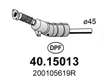 Asso 40.15013 Сажевый / частичный фильтр, система выхлопа ОГ 4015013: Отличная цена - Купить в Польше на 2407.PL!