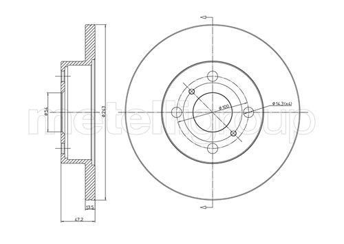 Fri.tech BD0050 Bremsscheibe BD0050: Kaufen Sie zu einem guten Preis in Polen bei 2407.PL!