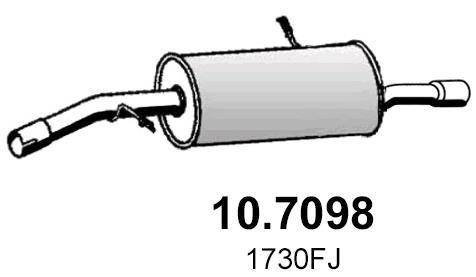 Asso 10.7098 End Silencer 107098: Buy near me at 2407.PL in Poland at an Affordable price!