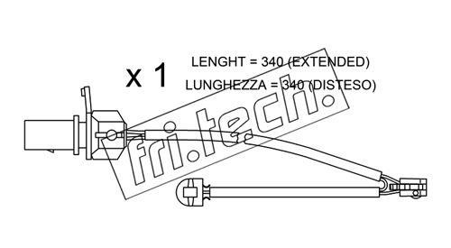 Fri.tech SU295 Warning contact, brake pad wear SU295: Buy near me in Poland at 2407.PL - Good price!