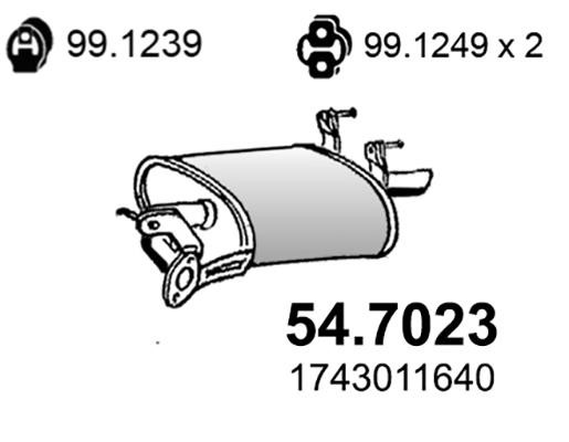 Asso 54.7023 Амортизатор 547023: Отличная цена - Купить в Польше на 2407.PL!
