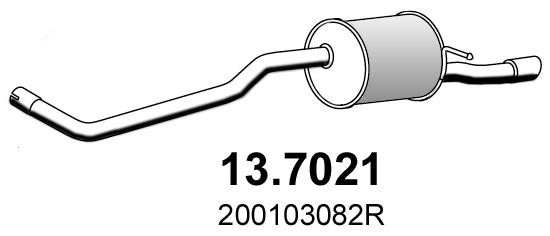Asso 13.7021 Tłumik, część tylna 137021: Dobra cena w Polsce na 2407.PL - Kup Teraz!