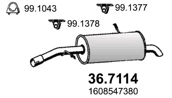 Asso 36.7114 Shock absorber 367114: Buy near me in Poland at 2407.PL - Good price!