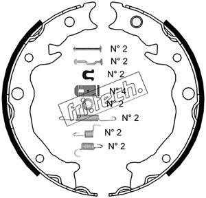 Fri.tech 1110.343K Feststellbremsbacken 1110343K: Kaufen Sie zu einem guten Preis in Polen bei 2407.PL!