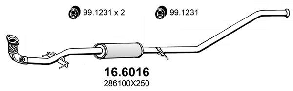 Asso 16.6016 Shock absorber 166016: Buy near me in Poland at 2407.PL - Good price!