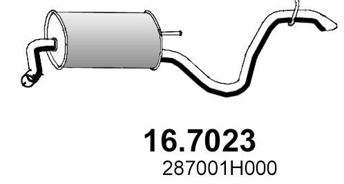 Asso 16.7023 End Silencer 167023: Buy near me in Poland at 2407.PL - Good price!