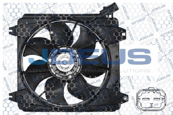 J. Deus EV0070180 Hub, engine cooling fan wheel EV0070180: Buy near me in Poland at 2407.PL - Good price!