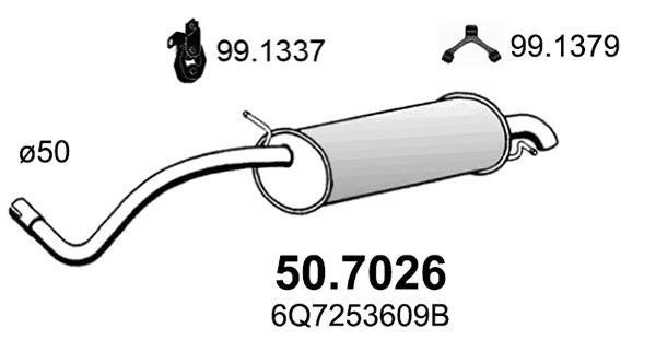 Asso 50.7026 Shock absorber 507026: Buy near me in Poland at 2407.PL - Good price!
