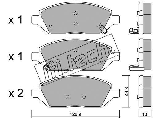 Fri.tech 1113.0 Brake Pad Set, disc brake 11130: Buy near me in Poland at 2407.PL - Good price!