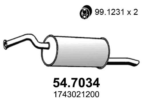 Asso 54.7034 Shock absorber 547034: Buy near me in Poland at 2407.PL - Good price!