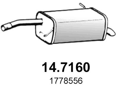 Asso 14.7160 End Silencer 147160: Buy near me in Poland at 2407.PL - Good price!