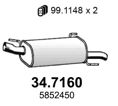 Asso 34.7160 Stoßdämpfer 347160: Kaufen Sie zu einem guten Preis in Polen bei 2407.PL!