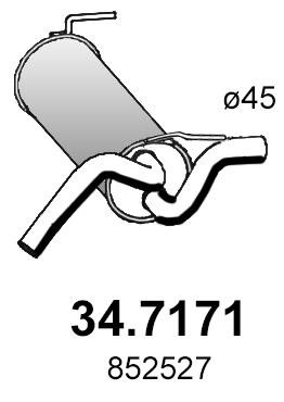 Asso 34.7171 End Silencer 347171: Buy near me in Poland at 2407.PL - Good price!
