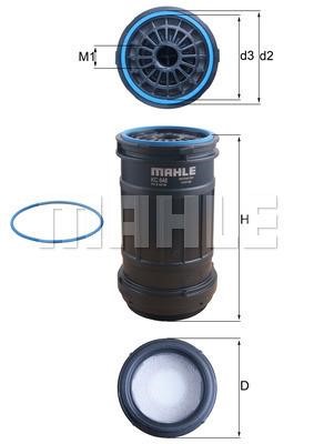 Mahle Original KC 648D Fuel filter KC648D: Buy near me at 2407.PL in Poland at an Affordable price!