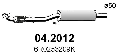 Asso 04.2012 Front Silencer 042012: Buy near me in Poland at 2407.PL - Good price!