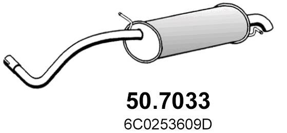 Asso 50.7033 End Silencer 507033: Buy near me in Poland at 2407.PL - Good price!