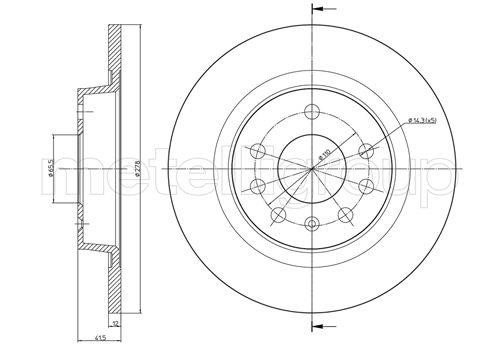 Fri.tech BD0966 Bremsscheibe hinten, unbelüftet BD0966: Kaufen Sie zu einem guten Preis in Polen bei 2407.PL!